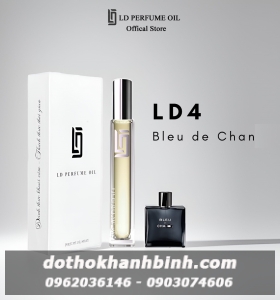 Nước Hoa Nam LD PERFUME OIL LD4 Hương Bleu deChael Nam Tính, Tinh Dầu Thơm Lọ Mini 12ml