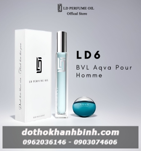 Nước Hoa Nam LD6 Hương Aqva Pour Homme, Tinh Dầu Thơm Chai Chiết 12ml