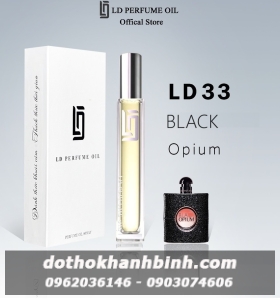 Nước Hoa Nữ LD Perfume OIL LD33 Hương Black Opium , Tinh Dầu Thơm Chai Mini 12ml Ngọt Ngào Huyền Bí 