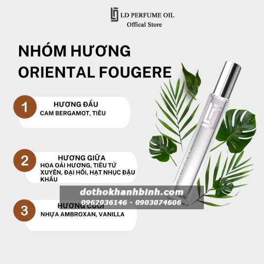 Nước hoa nam LD PERFUME OIL Sauvage LD5 mùi hương phóng khoáng tinh dầu thơm chai mini 12ml