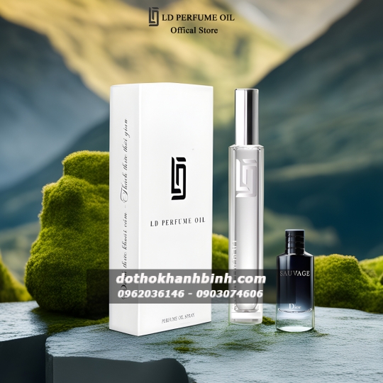 Nước hoa nam LD PERFUME OIL Sauvage LD5 mùi hương phóng khoáng tinh dầu thơm chai mini 12ml