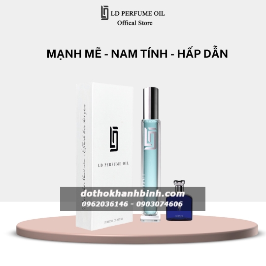 Nước Hoa Nam LD Perfume Oil Hương PoLo Blue ,Tinh Dầu Thơm Chai Mini 12ml LD07