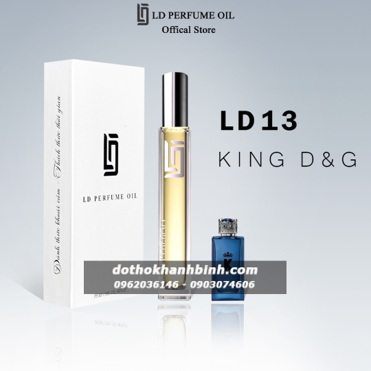 Nước Hoa Nam LD Perfume OIL Hương King DG , Tinh Dầu Thơm Chai Mini 12ml Sành Điệu LD13