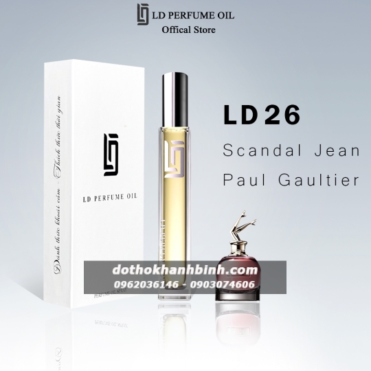 Nước Hoa Nữ LD Perfume OIL LD 26 Hương Scandal , Tinh Dầu Thơm Chai Mini 12ml Sành Điệu 