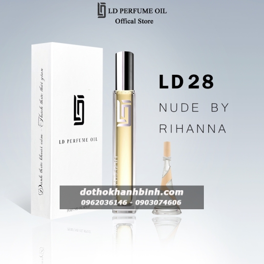 Nước Hoa Nữ LD Perfume OIL Hương Nude By Rihanna , Tinh Dầu Thơm Chai Mini 12ml Trẻ Trung Sang Trọng LD28