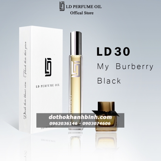Nước Hoa Nữ LD Perfume OIL  LD30  Hương My Burbery Black , Tinh Dầu Thơm Chai Mini 12ml Ngọt Ngào Sang Trọng