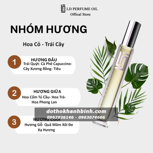 Nước Hoa Nữ LD Perfume OIL Hương Very Sexy , Tinh Dầu Thơm Chai Mini 12ml Sang Trọng LD20