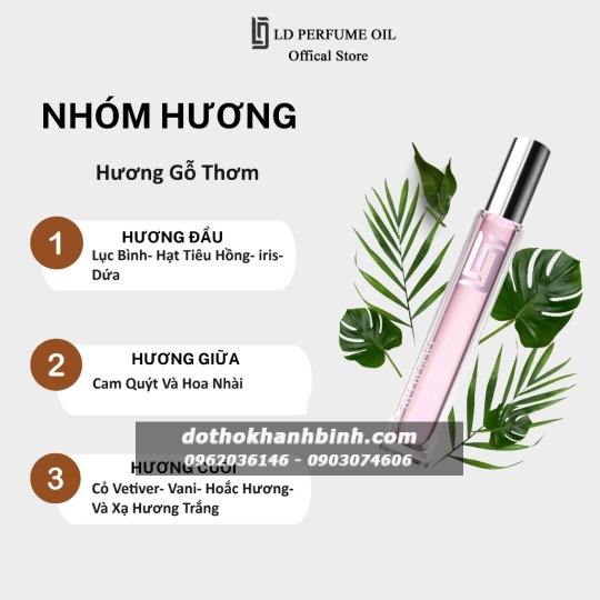 Nước Hoa Nữ LD Perfume OIL Hương LD23 Chael Chane , Tinh Dầu Thơm Chai Mini 12ml Nữ Tính Thanh Lịch 