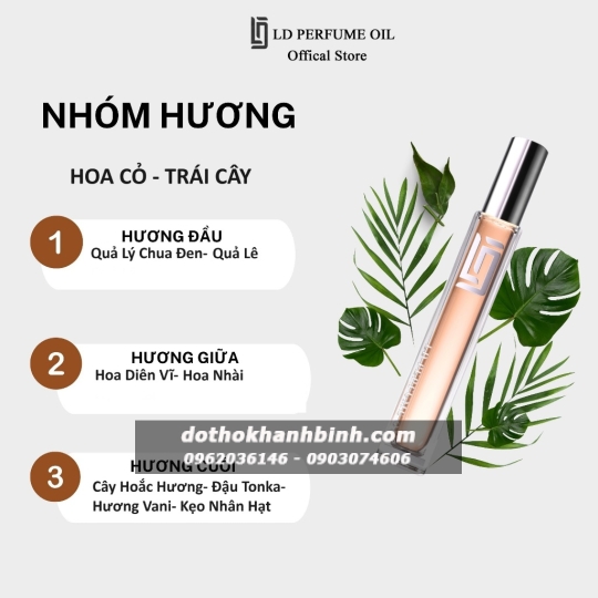 Nước Hoa Nữ LD Perfume OIL Hương LD25 Lavie , Tinh Dầu Thơm Chai Mini 12ml Sang Trọng Ngọt Ngào