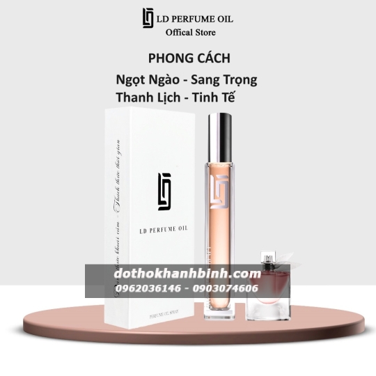 Nước Hoa Nữ LD Perfume OIL Hương LD25 Lavie , Tinh Dầu Thơm Chai Mini 12ml Sang Trọng Ngọt Ngào
