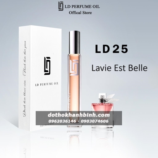 Nước Hoa Nữ LD Perfume OIL Hương LD25 Lavie , Tinh Dầu Thơm Chai Mini 12ml Sang Trọng Ngọt Ngào