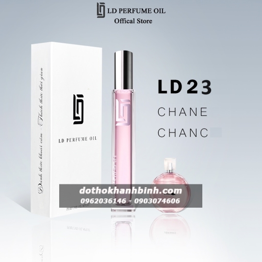 Nước Hoa Nữ LD Perfume OIL Hương LD23 Chael Chane , Tinh Dầu Thơm Chai Mini 12ml Nữ Tính Thanh Lịch 