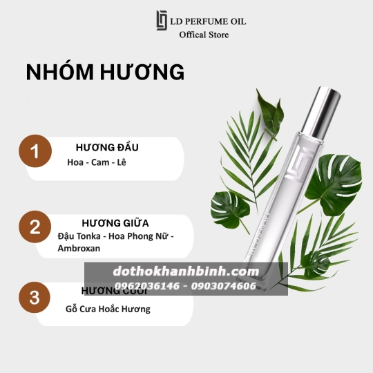Nước Hoa Nữ LD Perfume OIL LD33 Hương Black Opium , Tinh Dầu Thơm Chai Mini 12ml Ngọt Ngào Huyền Bí 