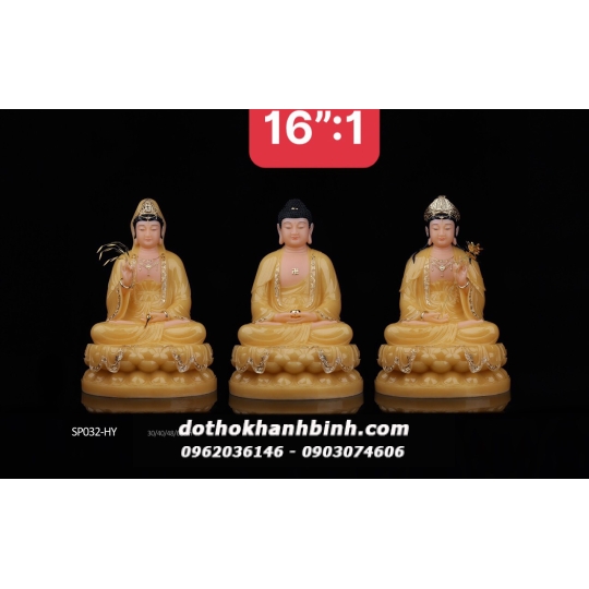  Bộ Tượng Tây Phương Tam Thánh 