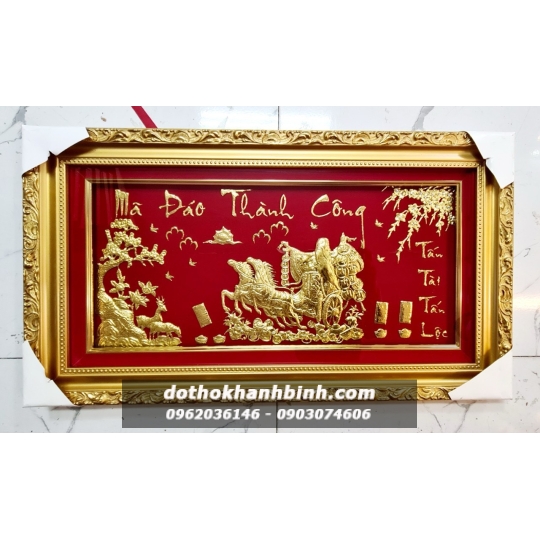 Tranh bài vị dát vàng 