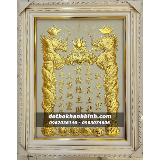 Tranh bài vị dát vàng 