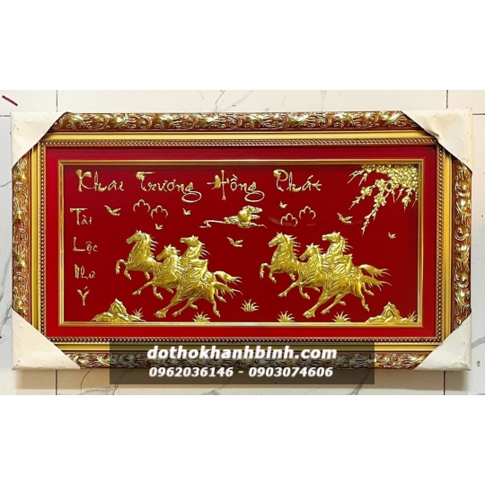 Tranh bài vị dát vàng 