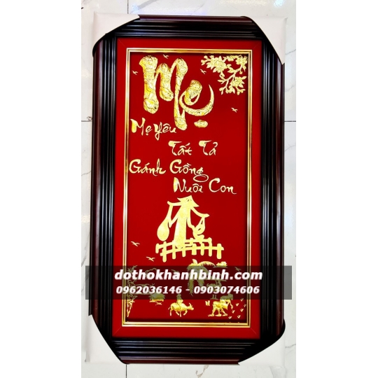 Tranh bài vị dát vàng 